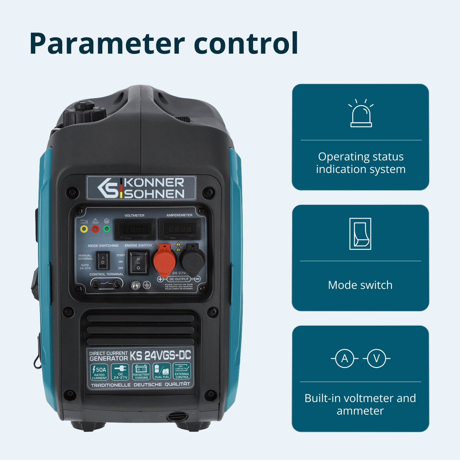 KS 24VGS-DC Constant Voltage Generator with Dual-Fuel System