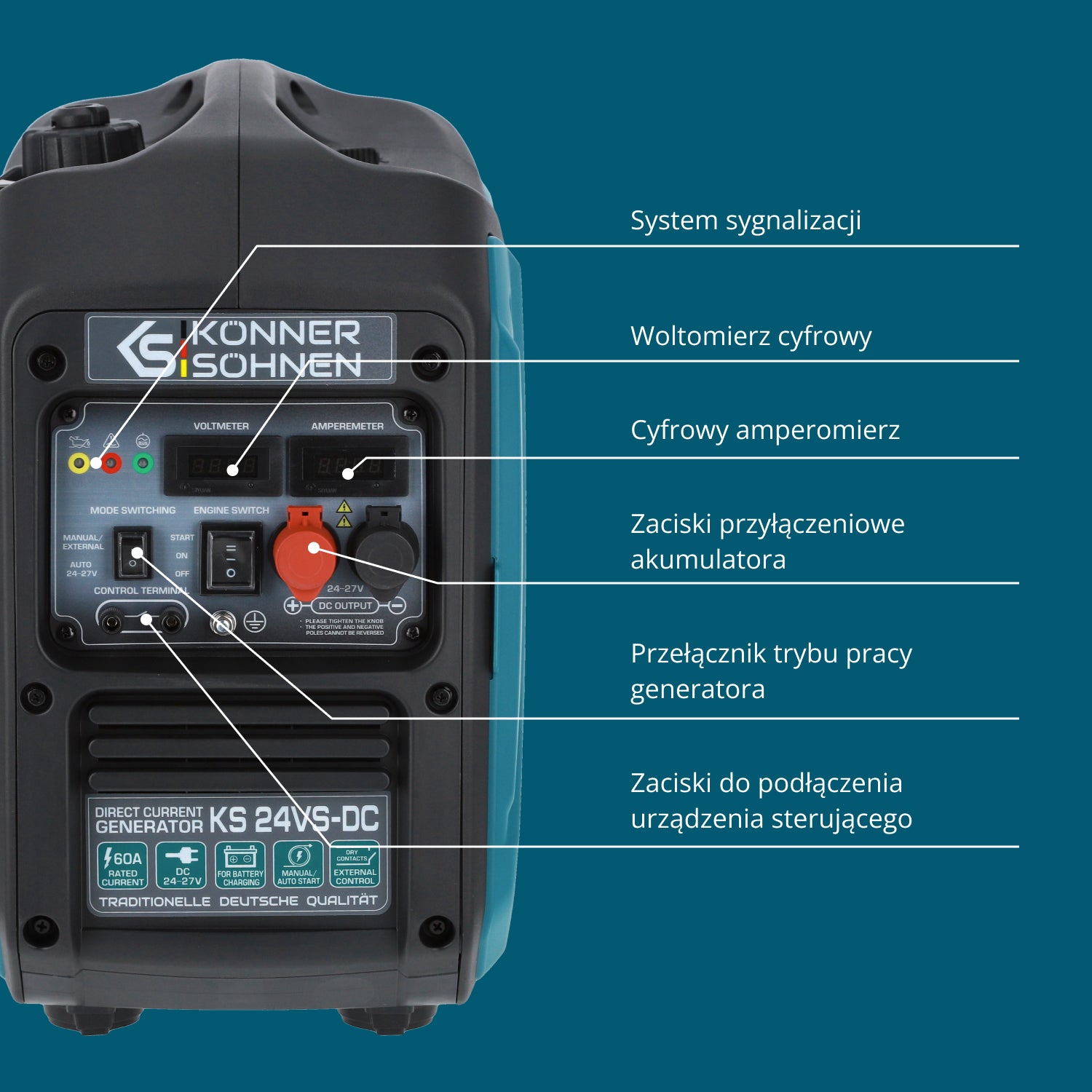 Generator prądu stałego KS 24VS-DC