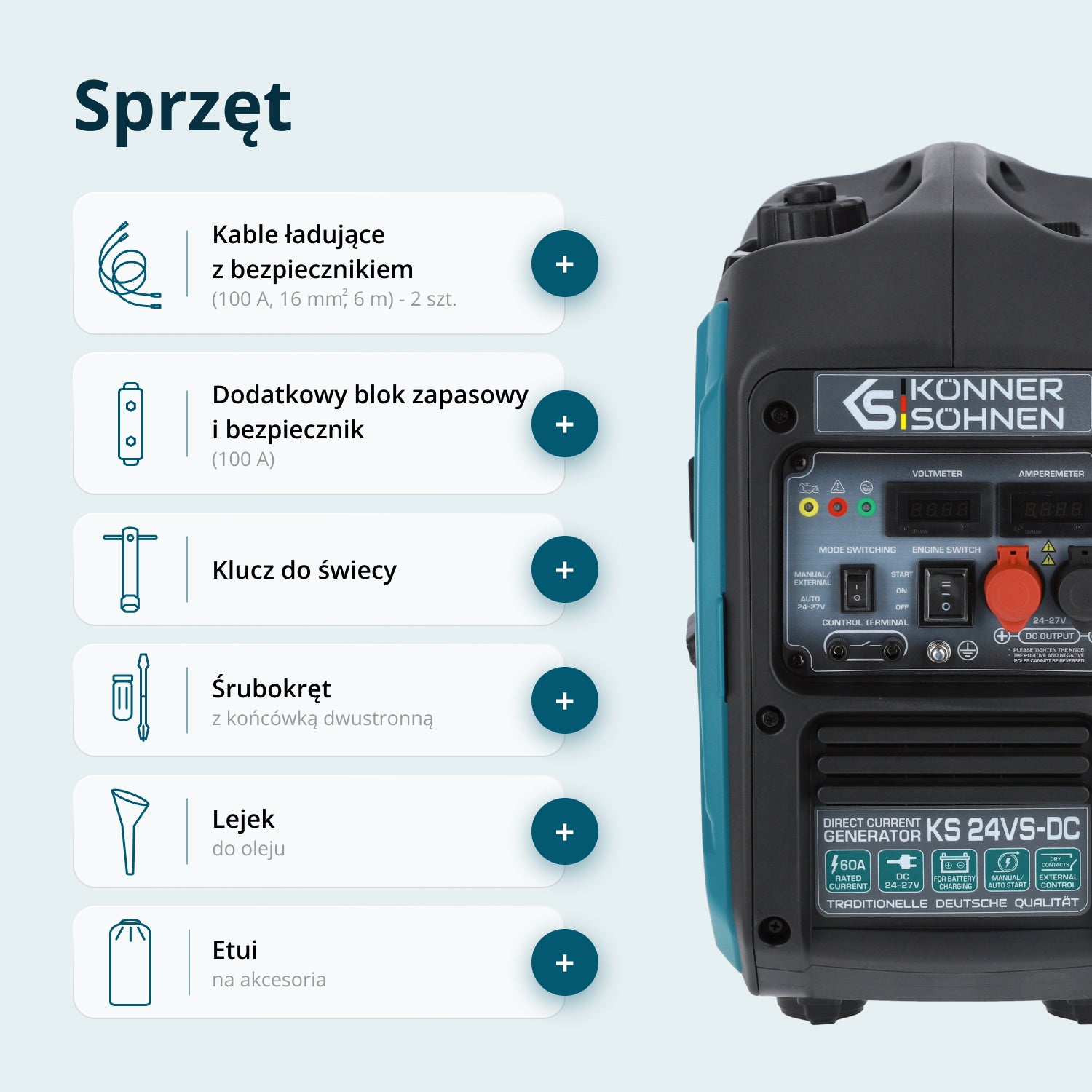 Generator prądu stałego KS 24VS-DC