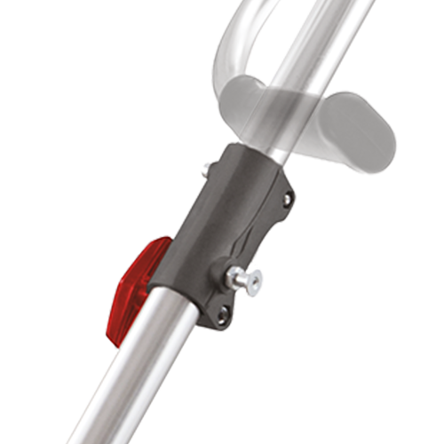 Durable split shaft with aluminum connector