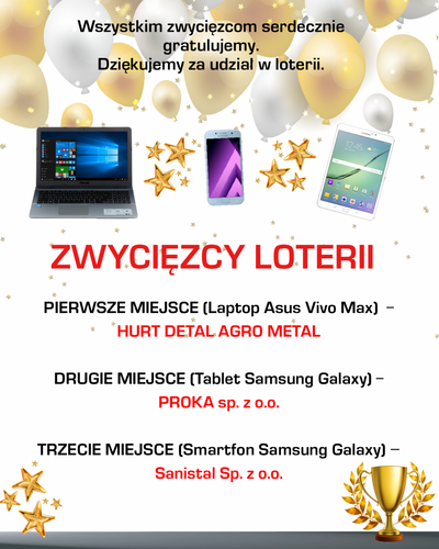 Loteria dla partnerów 2018 LOSOWANIE