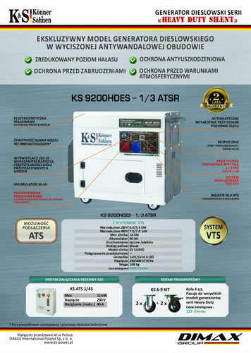 Nowe modele generatorów dieslowskich!!