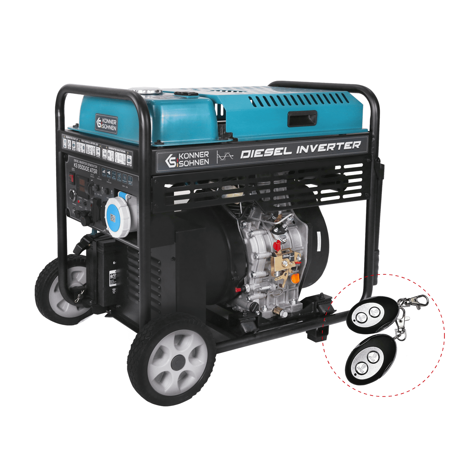 Diesel inverter generator "Könner & Söhnen" KS 9500iDЕ ATSR