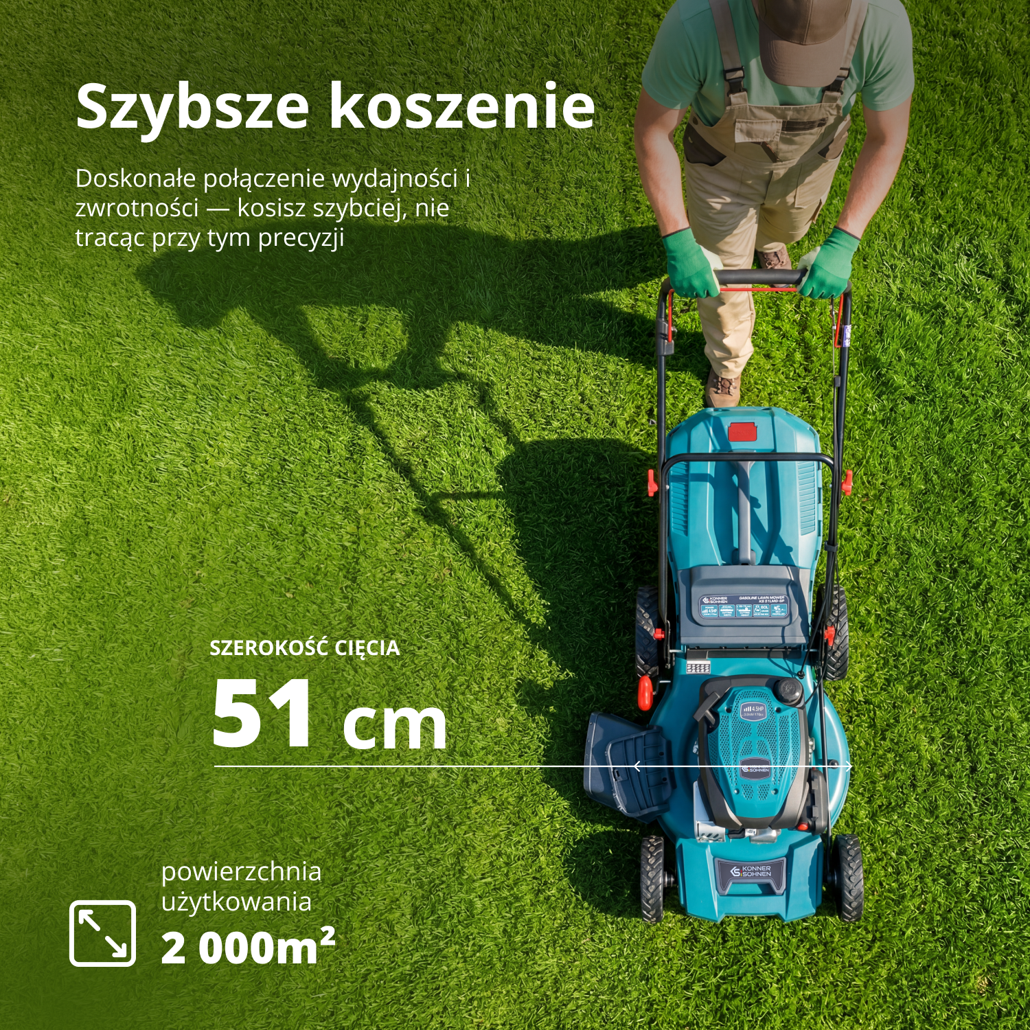 Spalinowa kosiarka do trawy KS 51LMG-SP