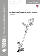 Cordless multifunctional garden trimmer KS MFT-20V