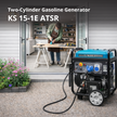 2-cylinders gasoline generator "Könner & Söhnen" KS 15-1E ATSR thumbnail