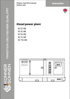 Diesel power station KS 22-3BE, KS 35-3BE, KS 50-3BE, KS 72-3BE, KS 110-3BE