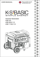 Invertora ģenerators KSB 55i, KSB 80iE-1/3, KSB 110iE-1/3