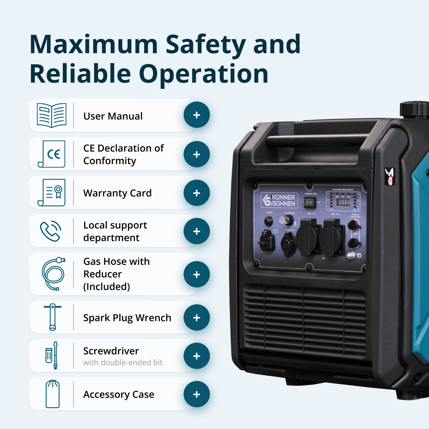LPG/gasoline inverter generator KS 4000iEG S