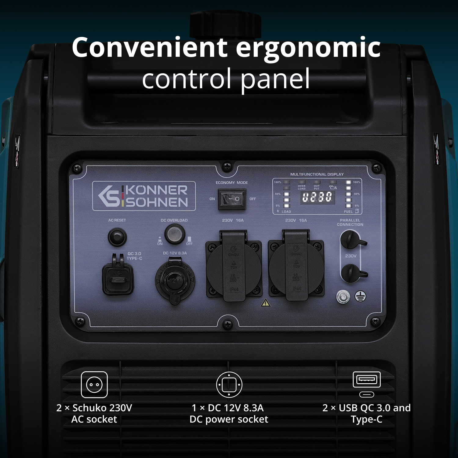 LPG/gasoline inverter generator KS 4000iEG S