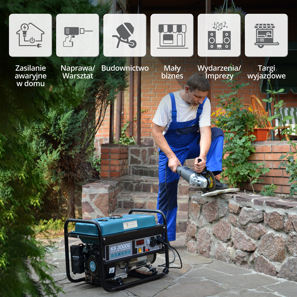 Generator benzynowo-gazowy „Könner & Söhnen” KS 3000G