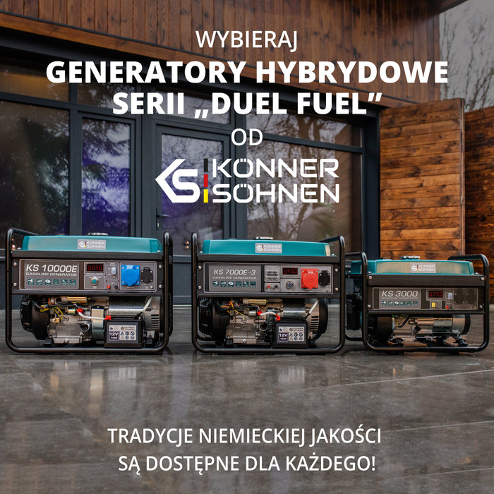 Generator benzynowo-gazowy „Könner & Söhnen” KS 3000G