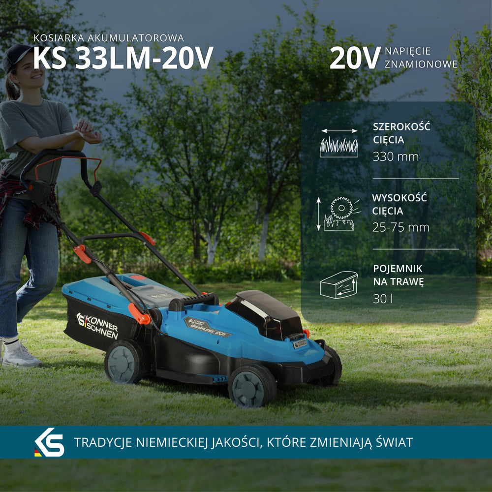 Kosiarka akumulatorowa KS 33LM-20V
