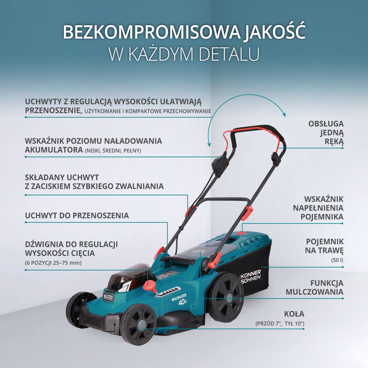 Kosiarka akumulatorowa KS 43LM-40V