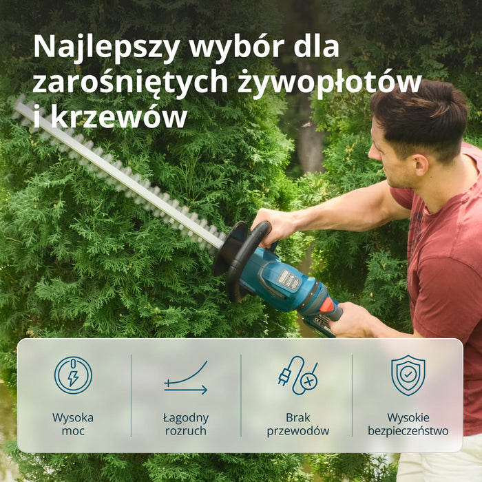 Akumulatorowe nożyce do żywopłotu KS HT-20V