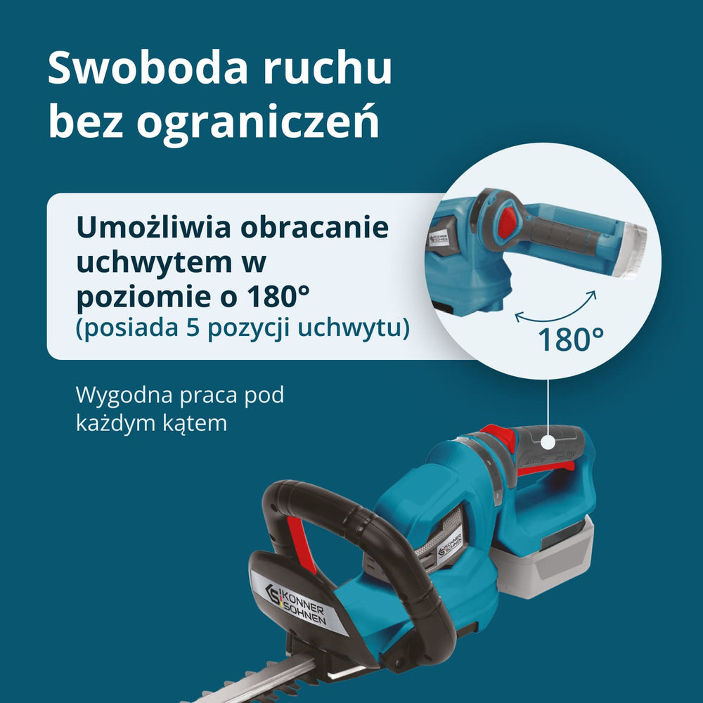 Akumulatorowe nożyce do żywopłotu KS HT-20V