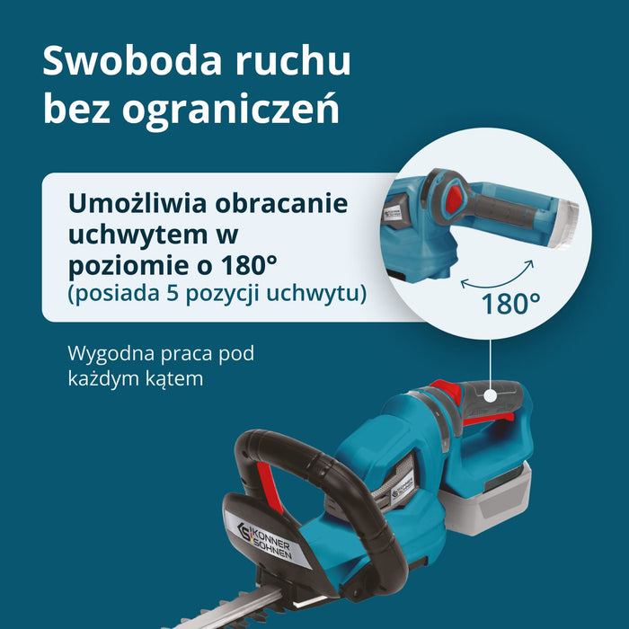 Akumulatorowe nożyce do żywopłotu KS HT-20V