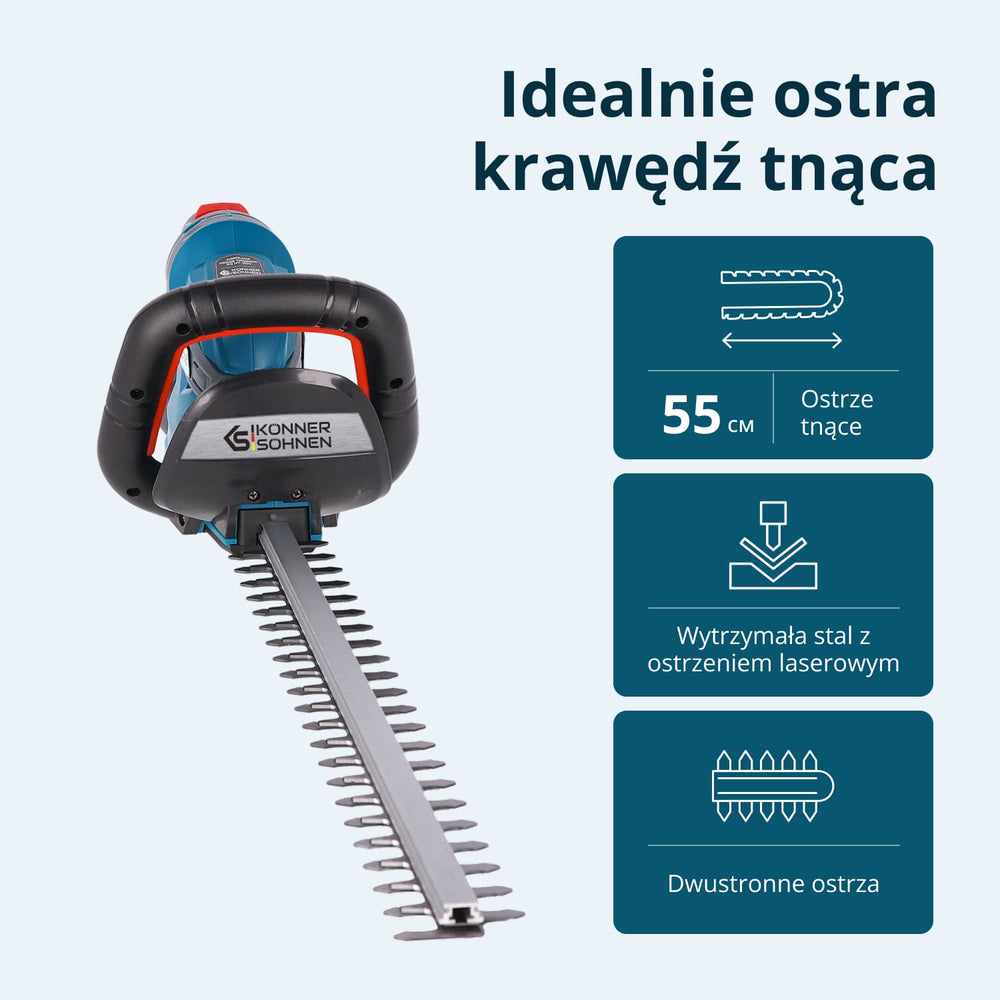 Akumulatorowe nożyce do żywopłotu KS HT-20V
