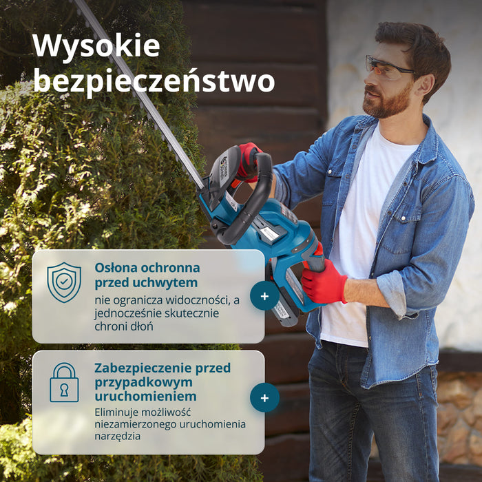 Akumulatorowe nożyce do żywopłotu KS HT-20V