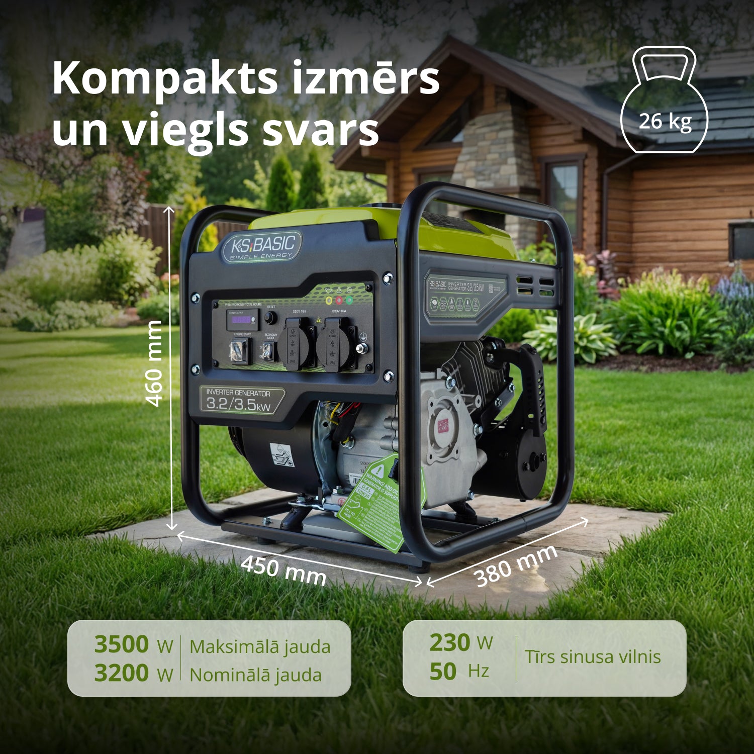 Invertora ģenerators KSB 35i