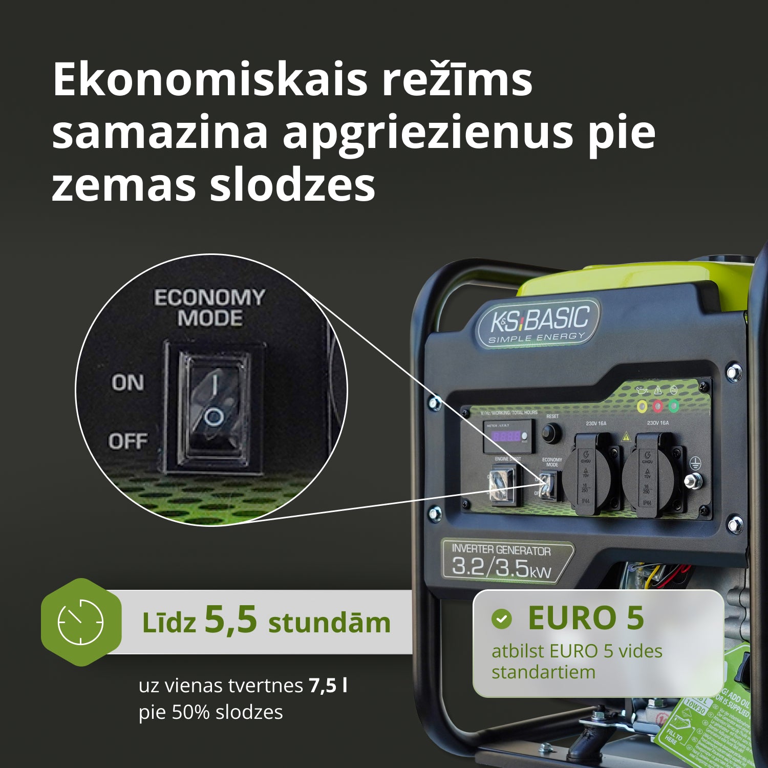 Invertora ģenerators KSB 35i