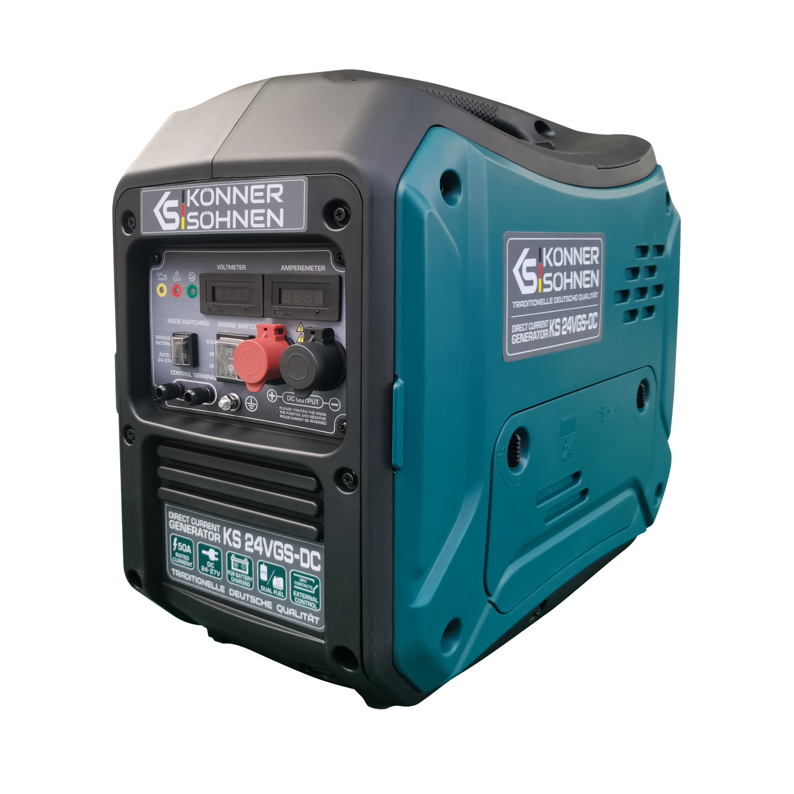 KS 24VGS-DC Pidevpinge Generaator Kahekütusesüsteemiga