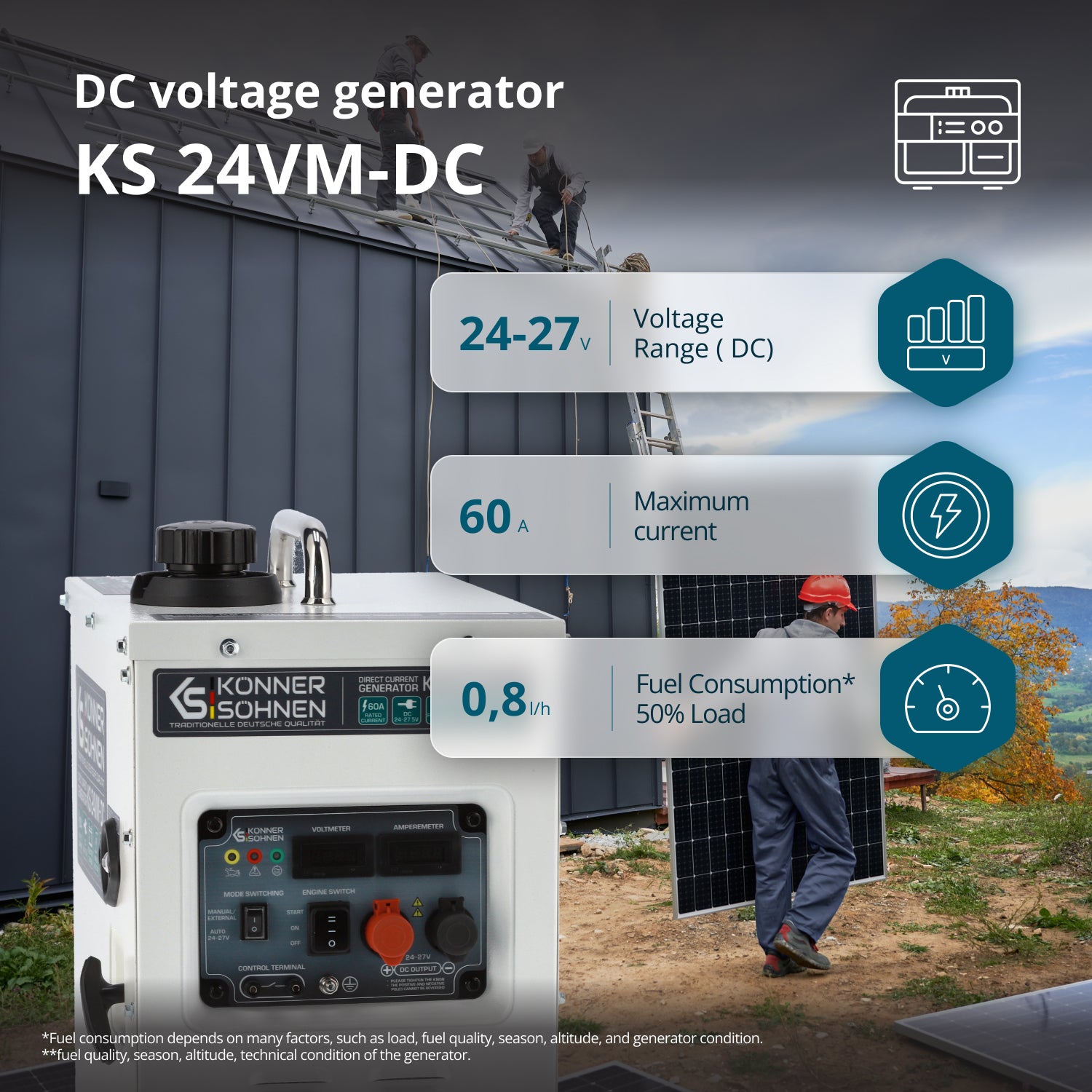 KS 24VM-DC Pastāvīgas Sprieguma Ģenerators
