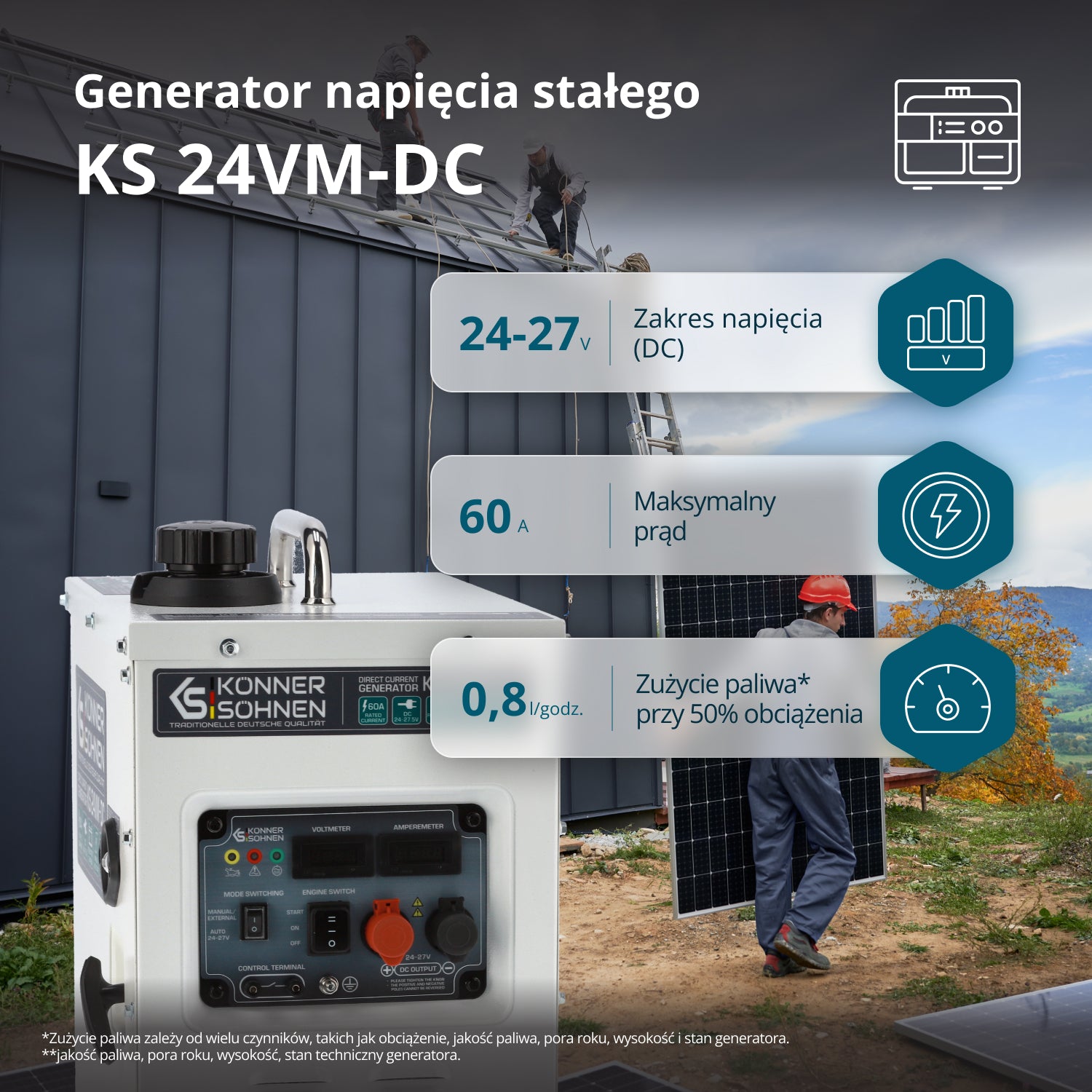 KS 24VM-DC Pastāvīgas Sprieguma Ģenerators