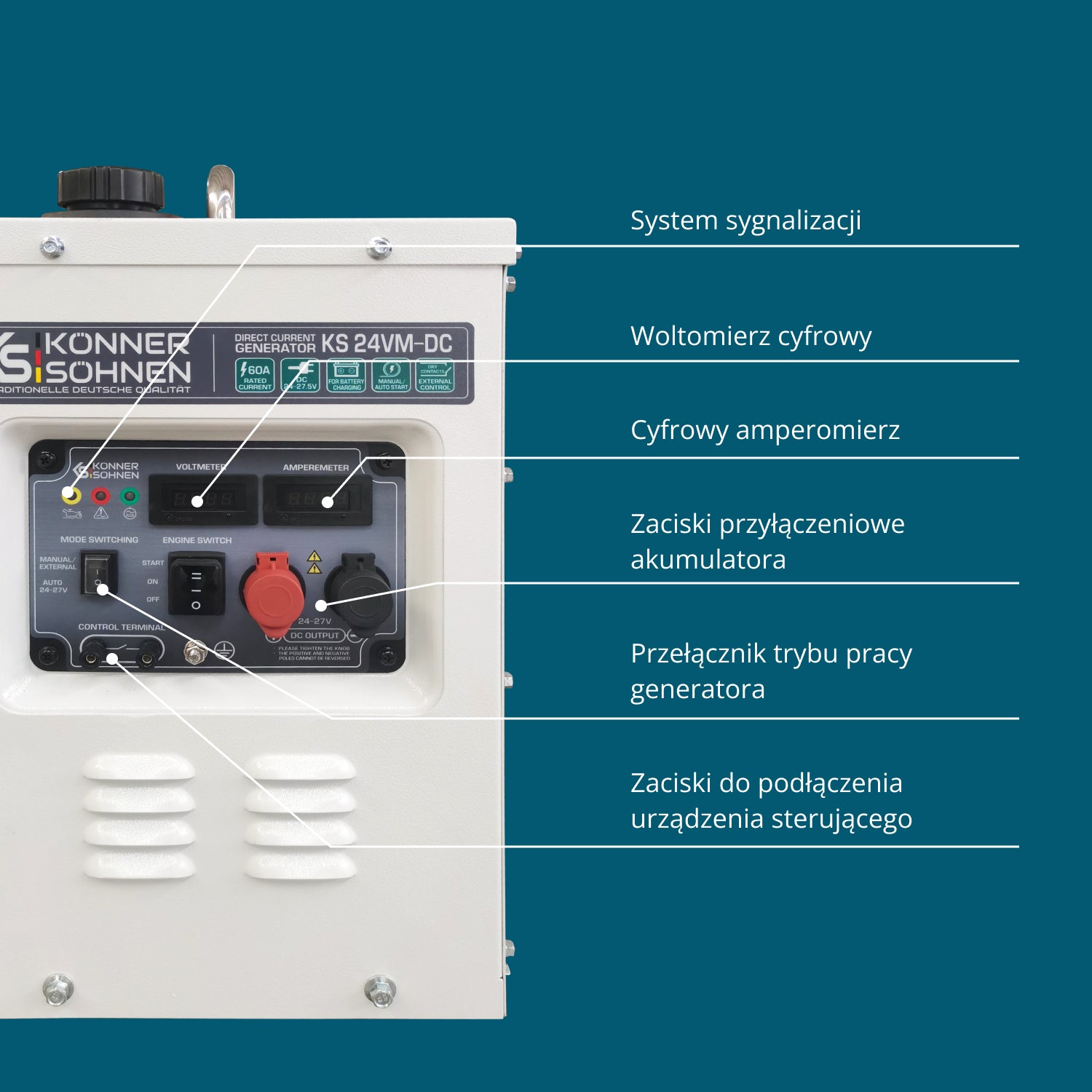KS 24VM-DC Pastāvīgas Sprieguma Ģenerators