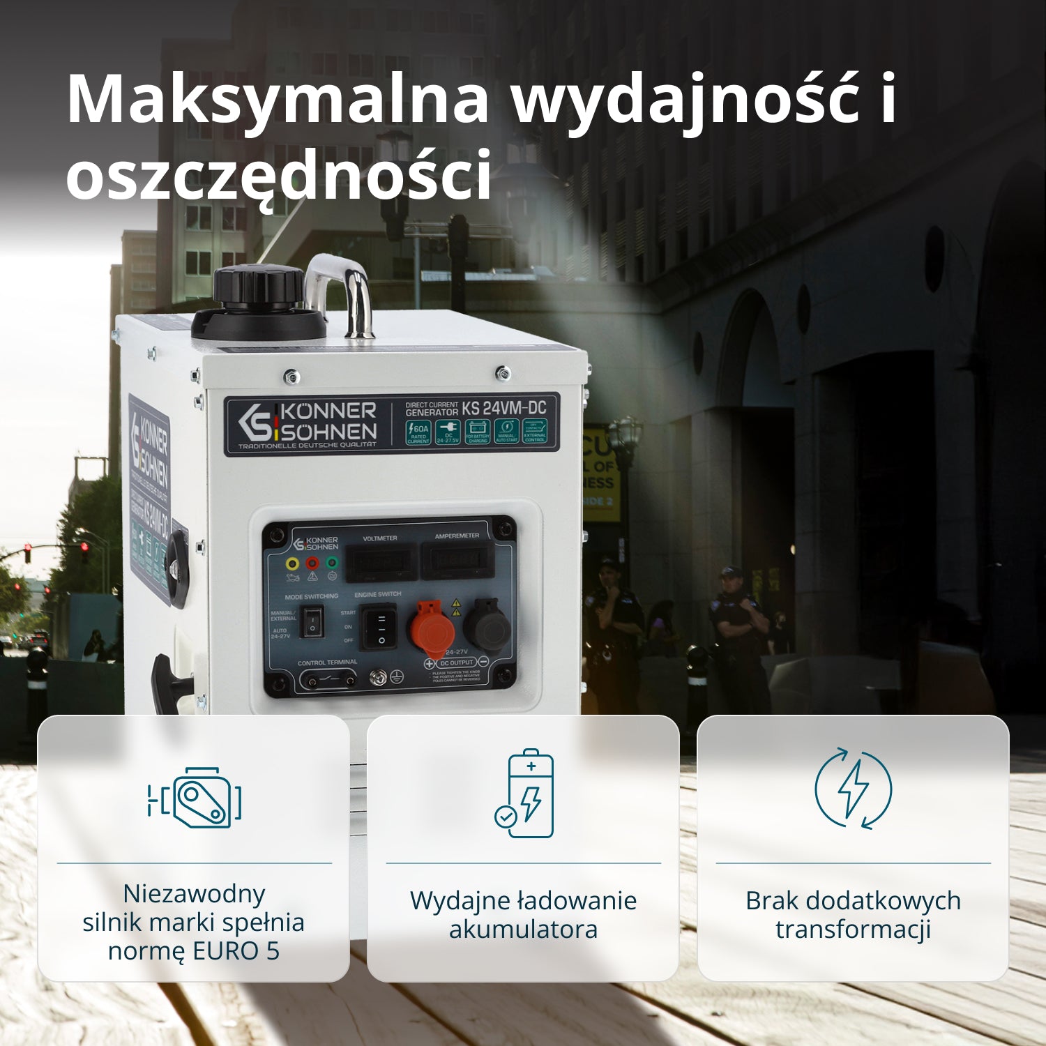 KS 24VM-DC Pastāvīgas Sprieguma Ģenerators
