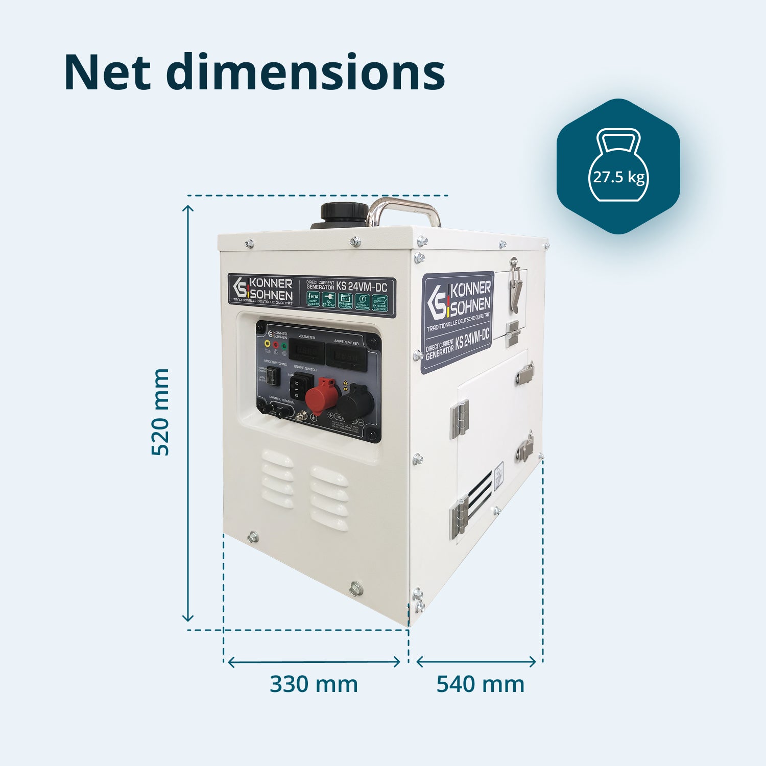 KS 24VM-DC Pastāvīgas Sprieguma Ģenerators