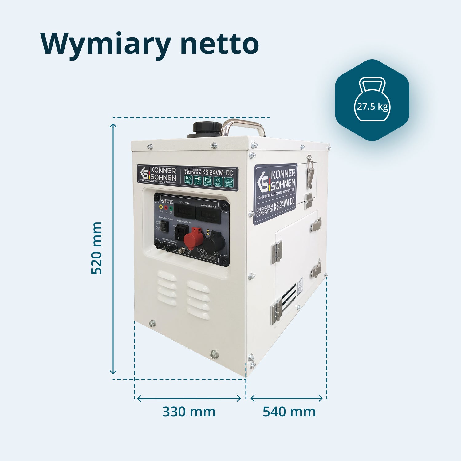 KS 24VM-DC Pastāvīgas Sprieguma Ģenerators