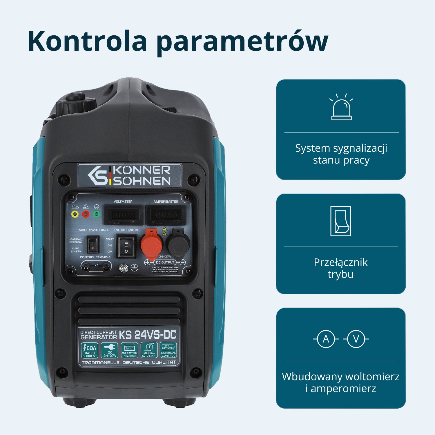 KS 24VS-DC Pastāvīgā Sprieguma Ģenerators