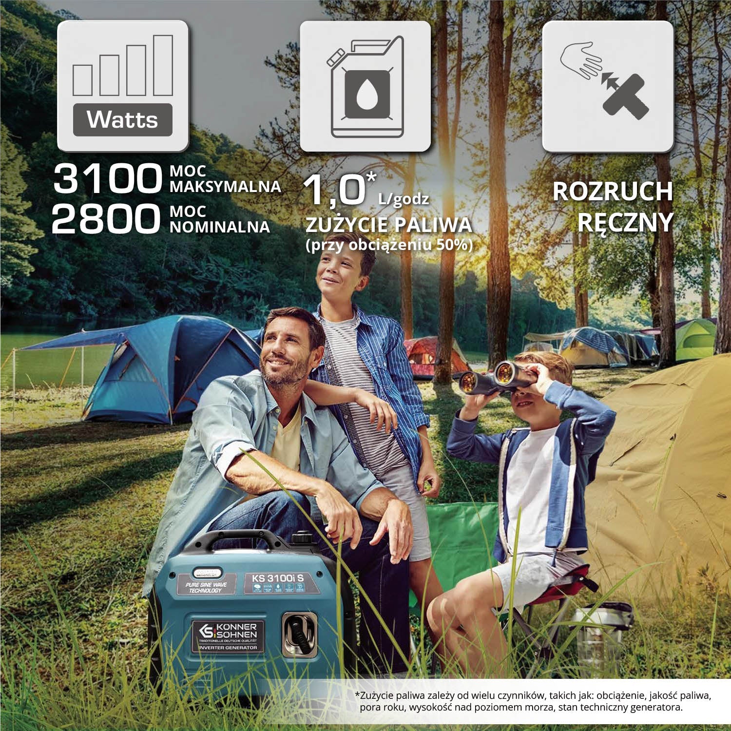 Inverterinis generatorius KS 3100i S