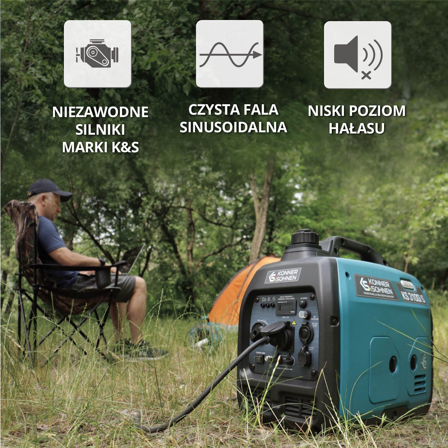 Inverterinis generatorius KS 3100i S