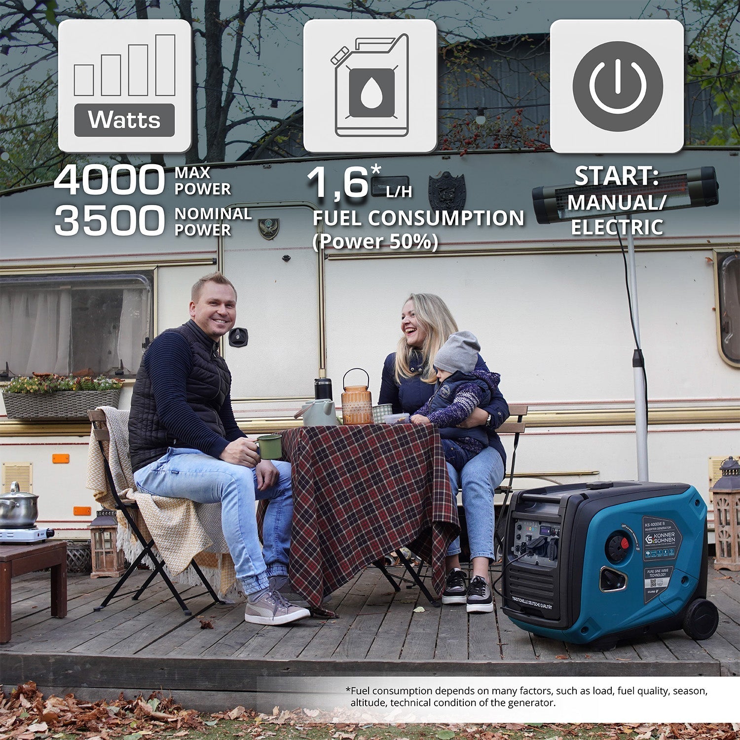 Invertora ģenerators KS 4000iE S