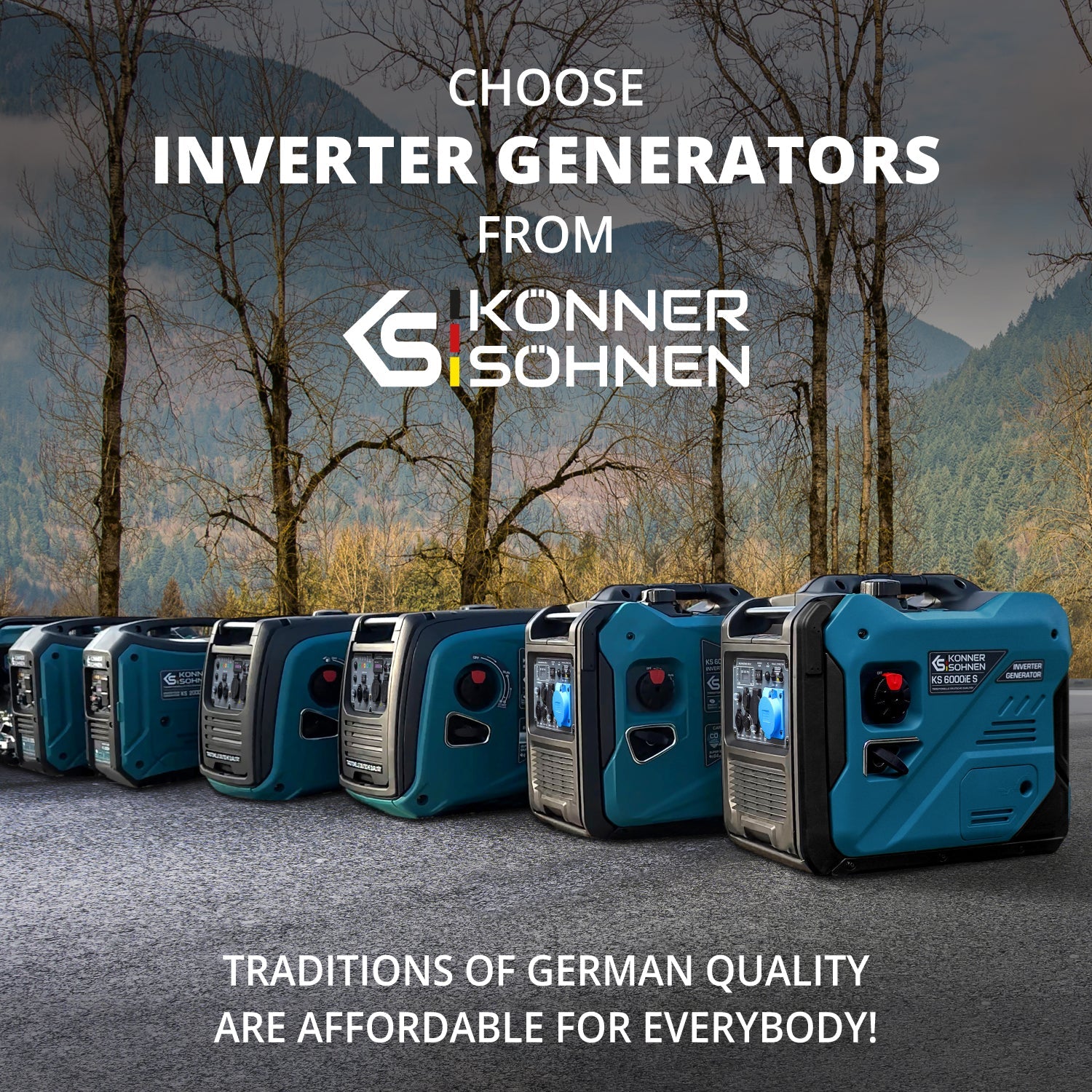 LPG/gasoline inverter generator KS 5500iEG S