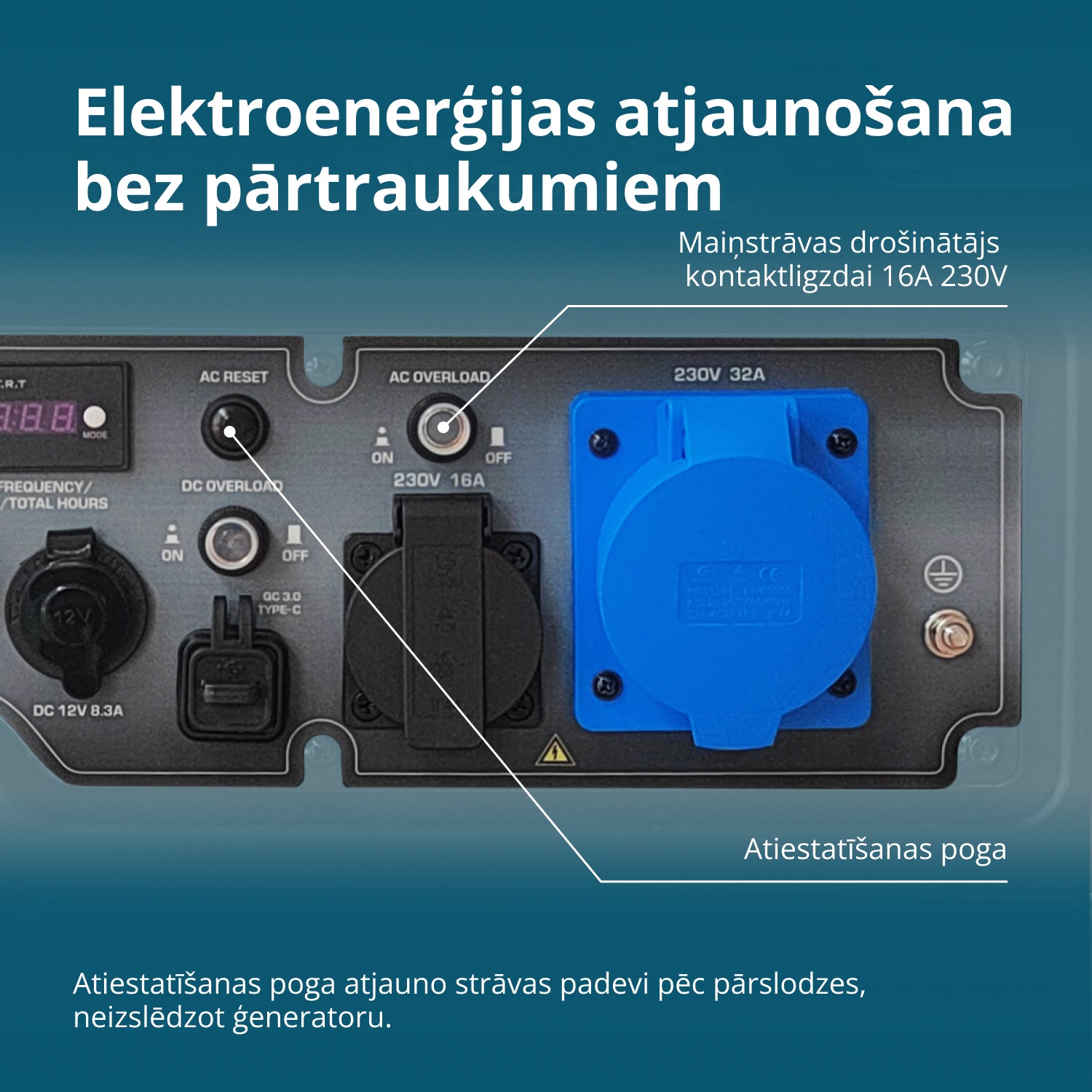 Invertora benzīna ģenerators KS 6500iE