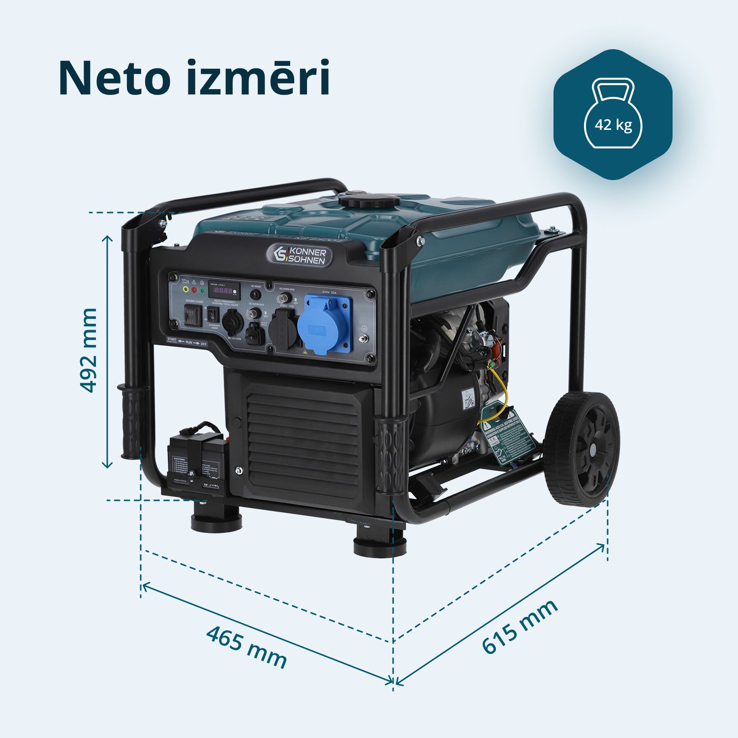 Invertora benzīna ģenerators KS 6500iE