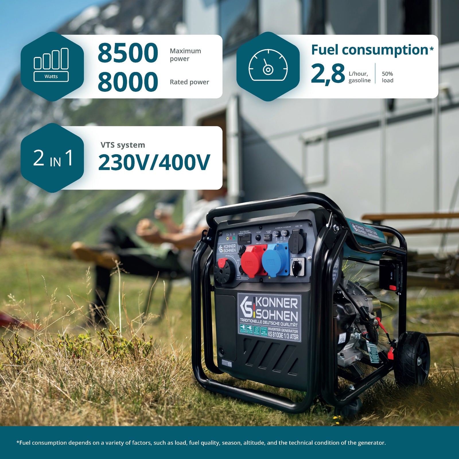 Invertora ģenerators KS 8100iE 1/3 ATSR
