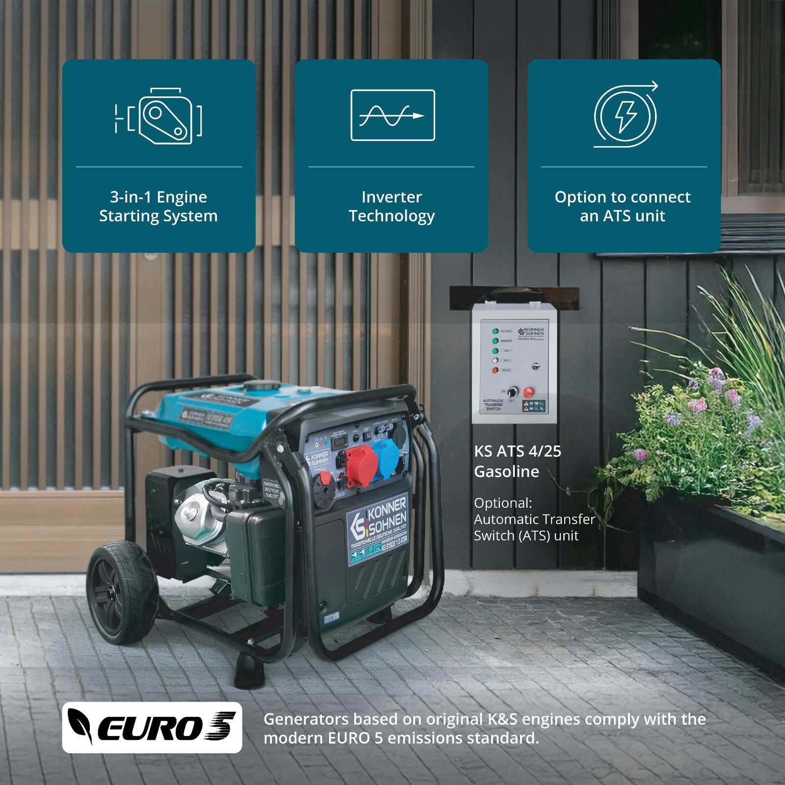 Invertora ģenerators KS 8100iE 1/3 ATSR