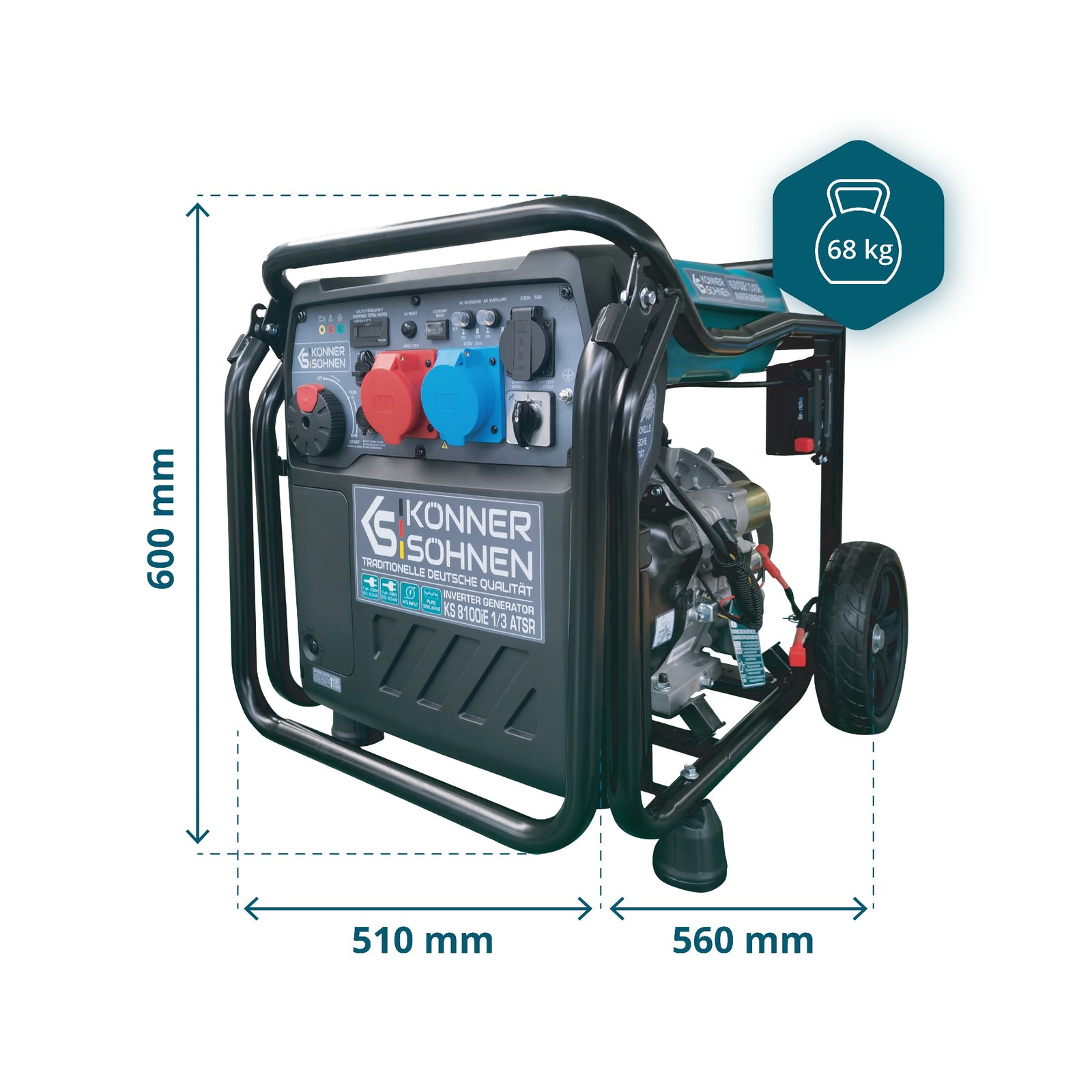 Invertora ģenerators KS 8100iE 1/3 ATSR
