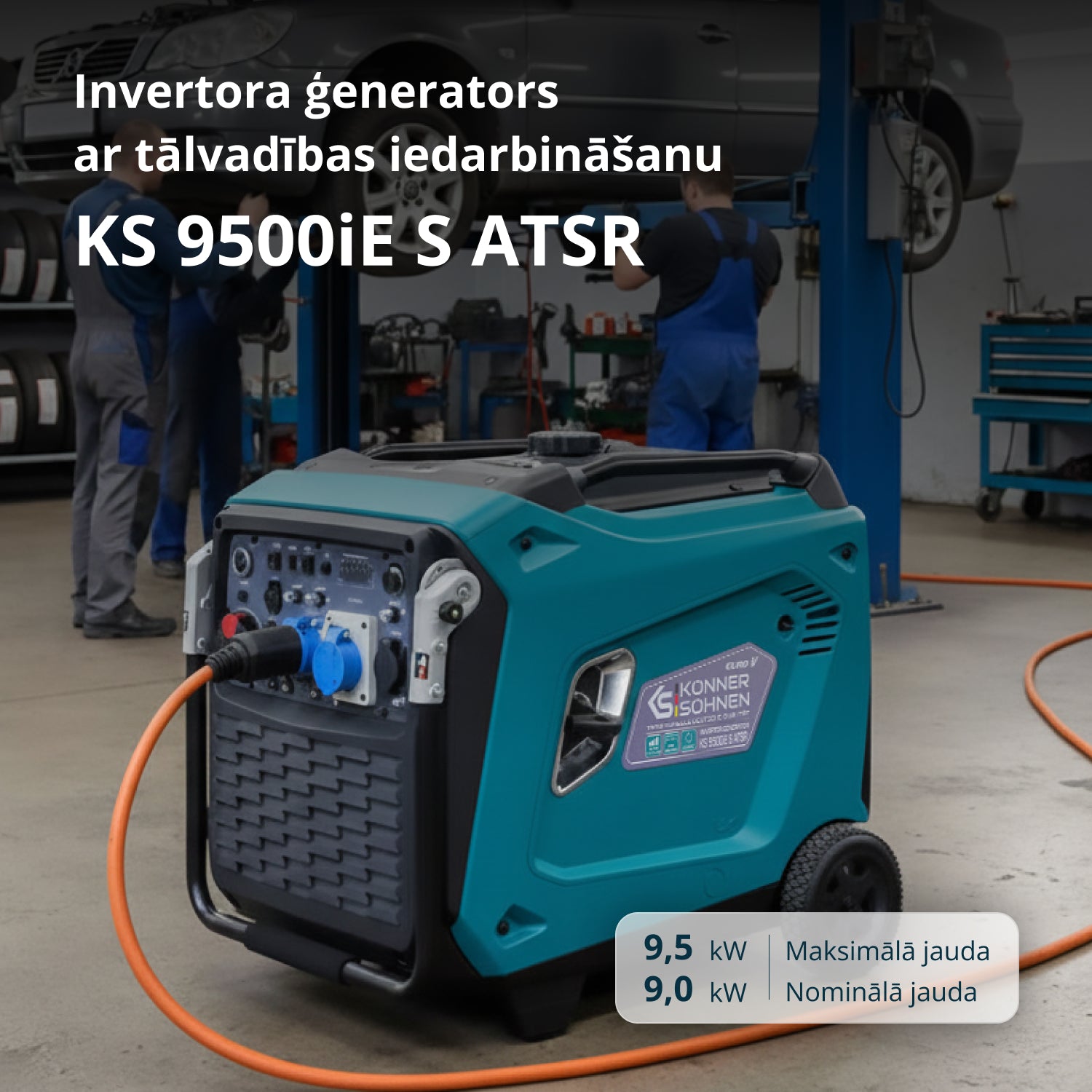 Invertora ģenerators KS 9500iE S ATSR