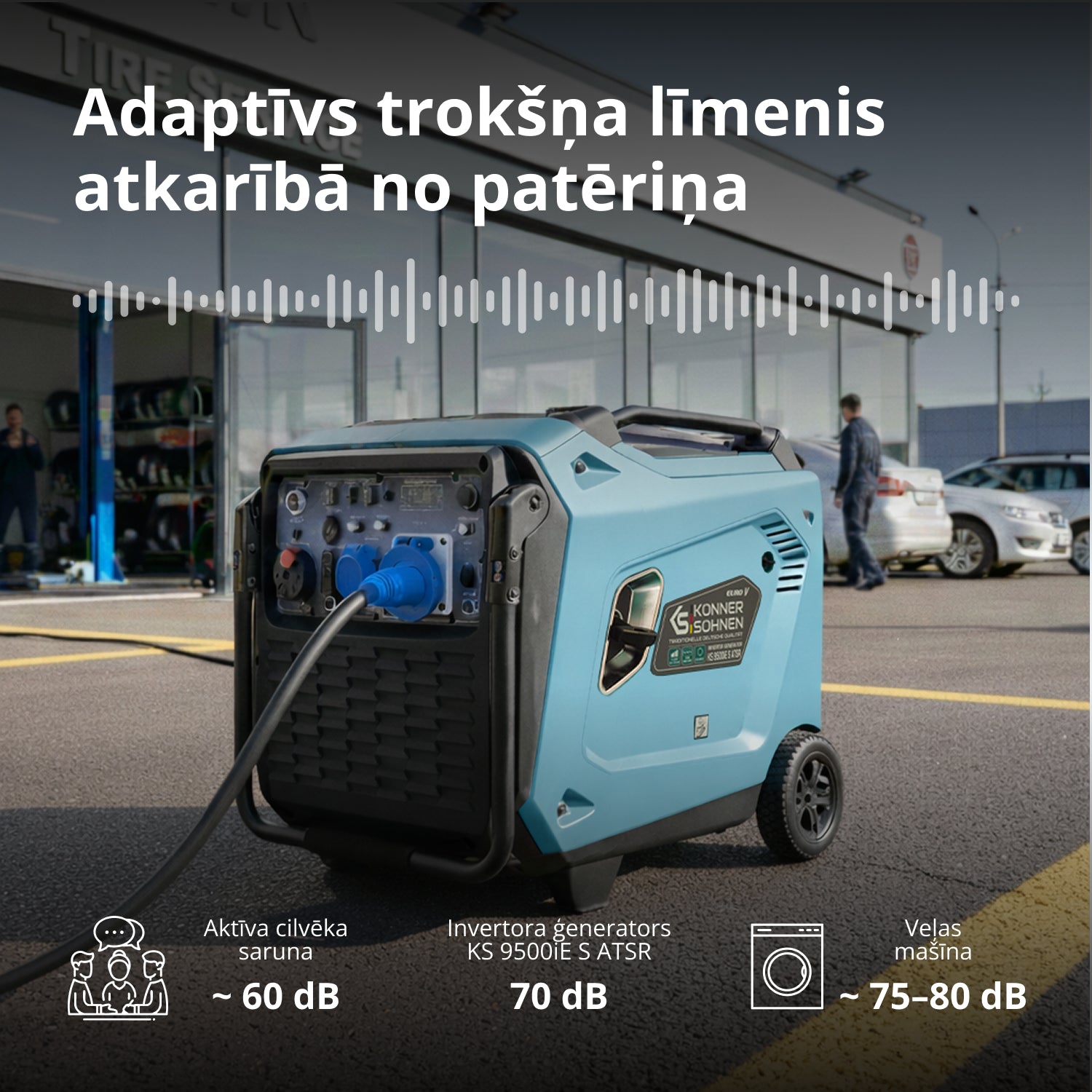 Invertora ģenerators KS 9500iE S ATSR