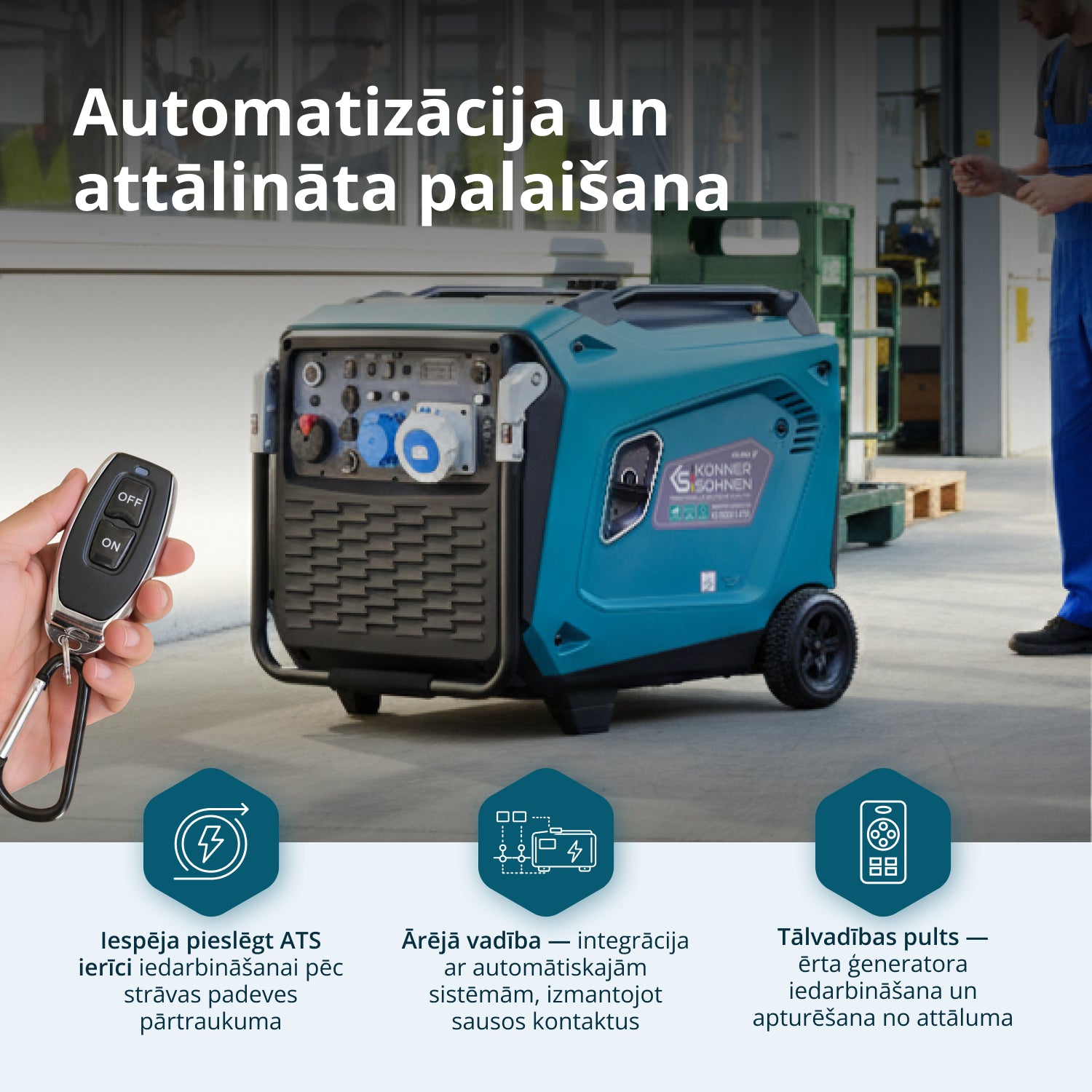 Invertora ģenerators KS 9500iE S ATSR