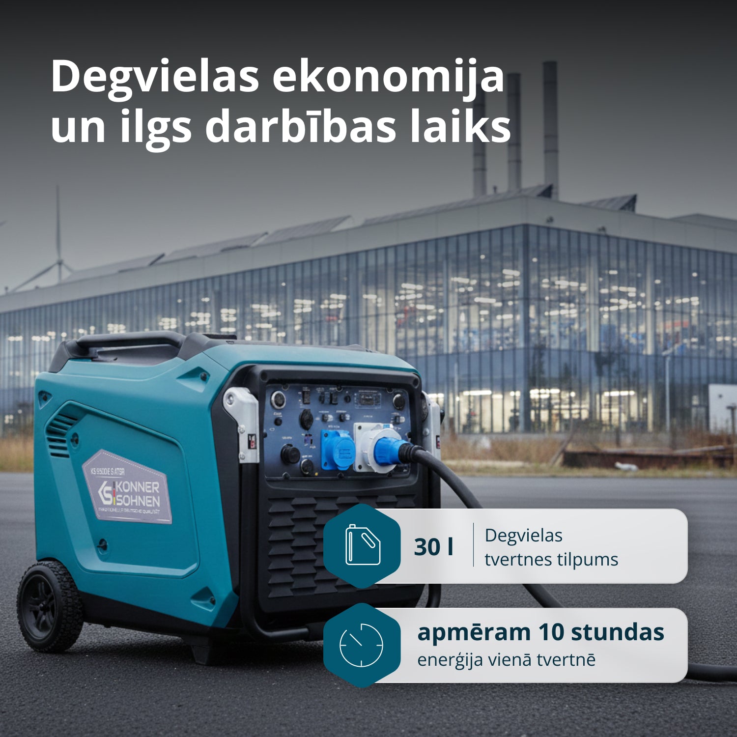 Invertora ģenerators KS 9500iE S ATSR