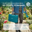Bezvadu elektriskās atzarošanas šķēres KS CPS20V-32 CASE PLUS thumbnail