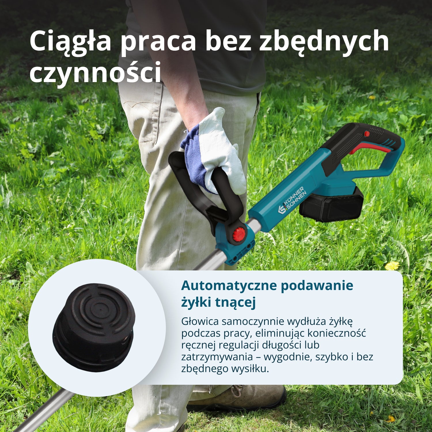 Bezvadu trimmeris KS CST-20V