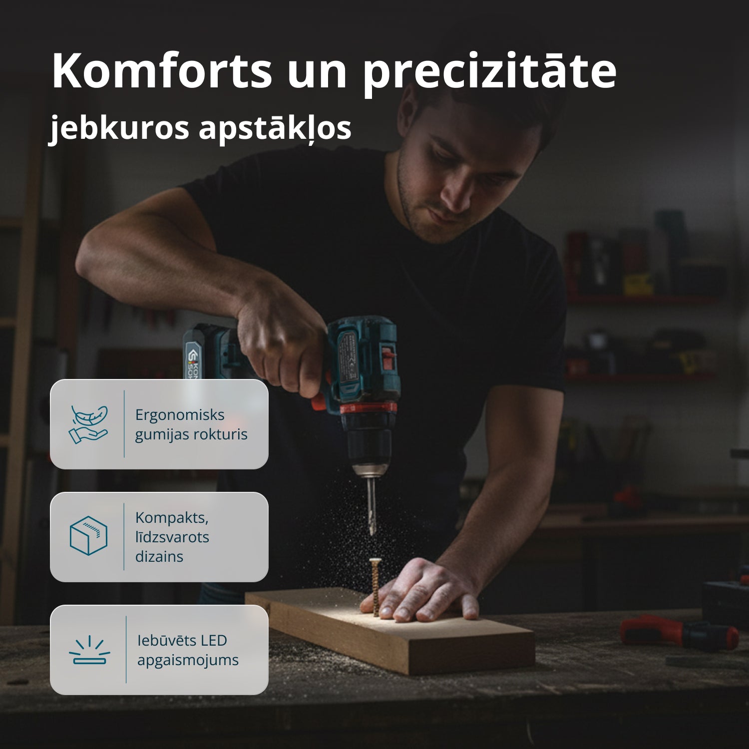 Bezvadu meistara komplekts KS ID20V-60 KOMPLEKTS 74