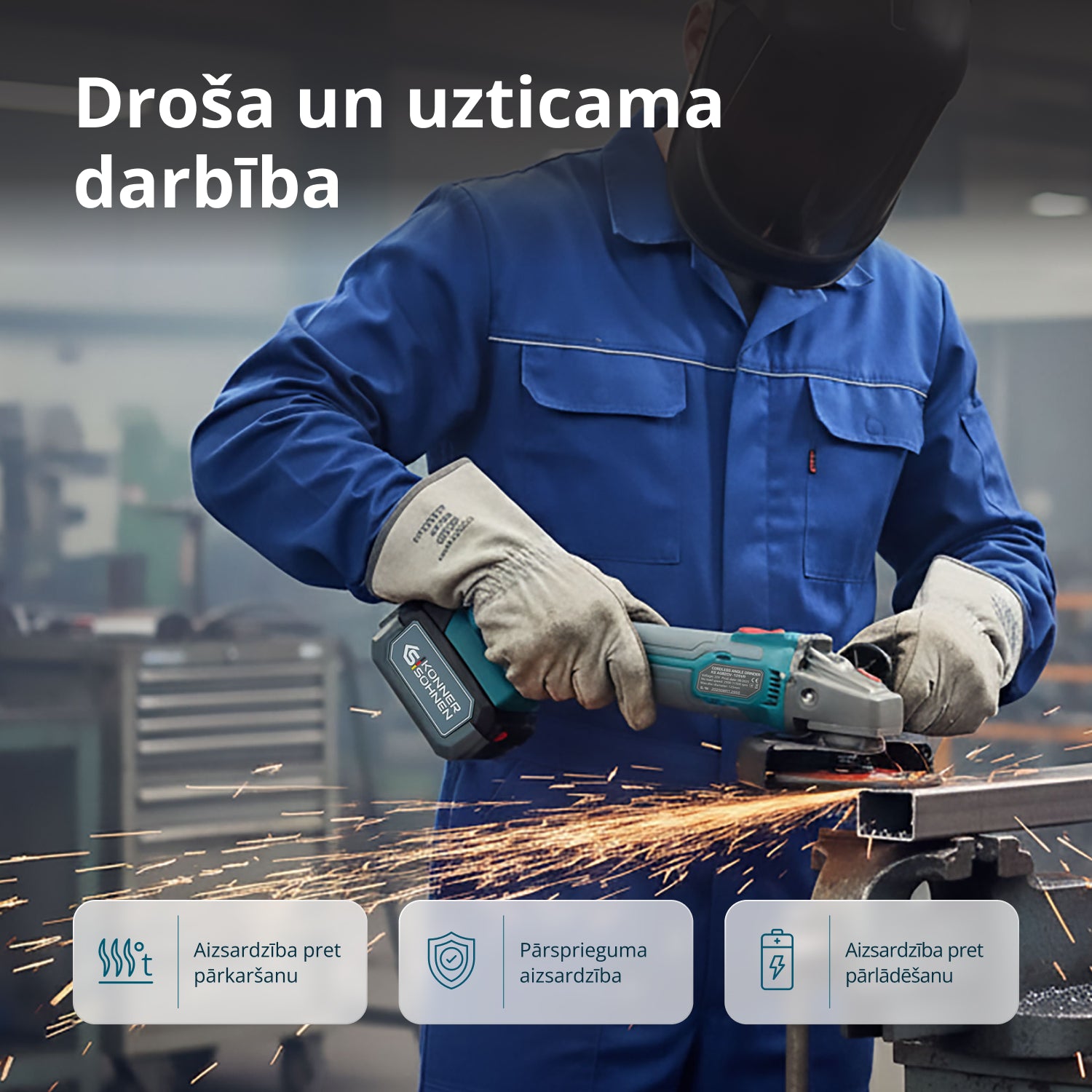 Bezvadu Meistara Komplekts KS IDAGB 20V KOMPLEKTS 1